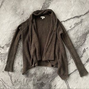 UO Silence + Noise | Waffle Knit Open Cardigan